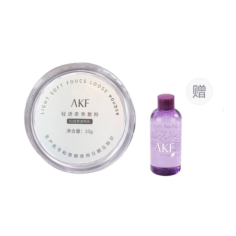 

Легкая и прозрачная рассыпчатая пудра для контроля жира без переноса 10г AKF