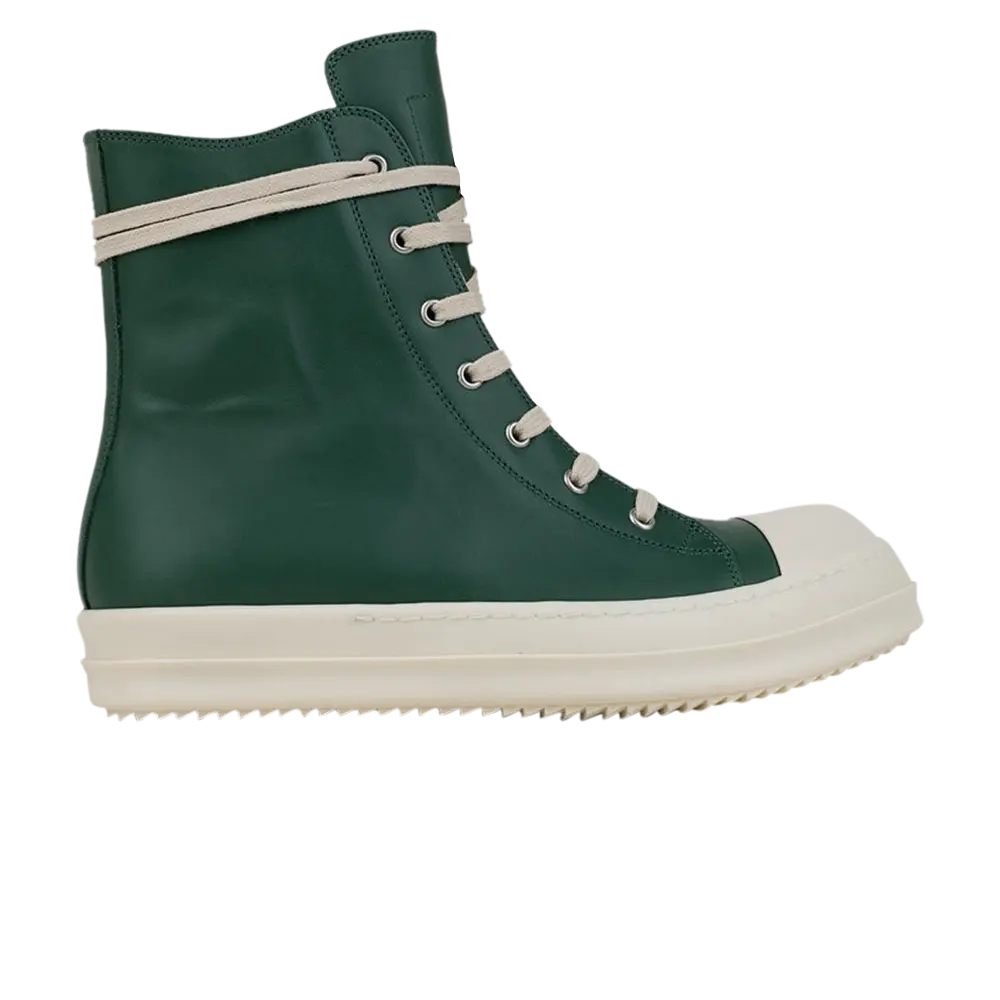 Высокие кроссовки Rick Owens Fogachine Geobasket High, сине-зеленый