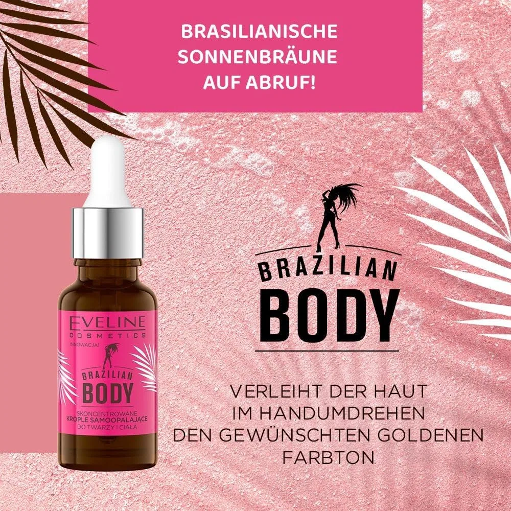 Капли-автозагар «Brazilian Body» с IntelligentTanFormula от Eveline Cosmetics Eveline Cosmetics — фото 2