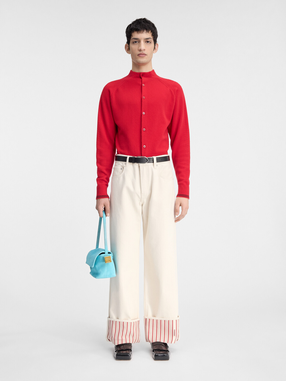

Кардиган с высоким воротом JACQUEMUS The Pitatto cardigan, красный