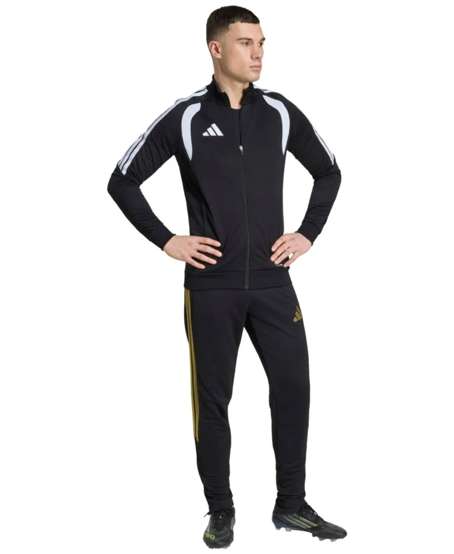Мужские тренировочные брюки Metallic Tiro 26 League Adidas, черный / золото — фото 2