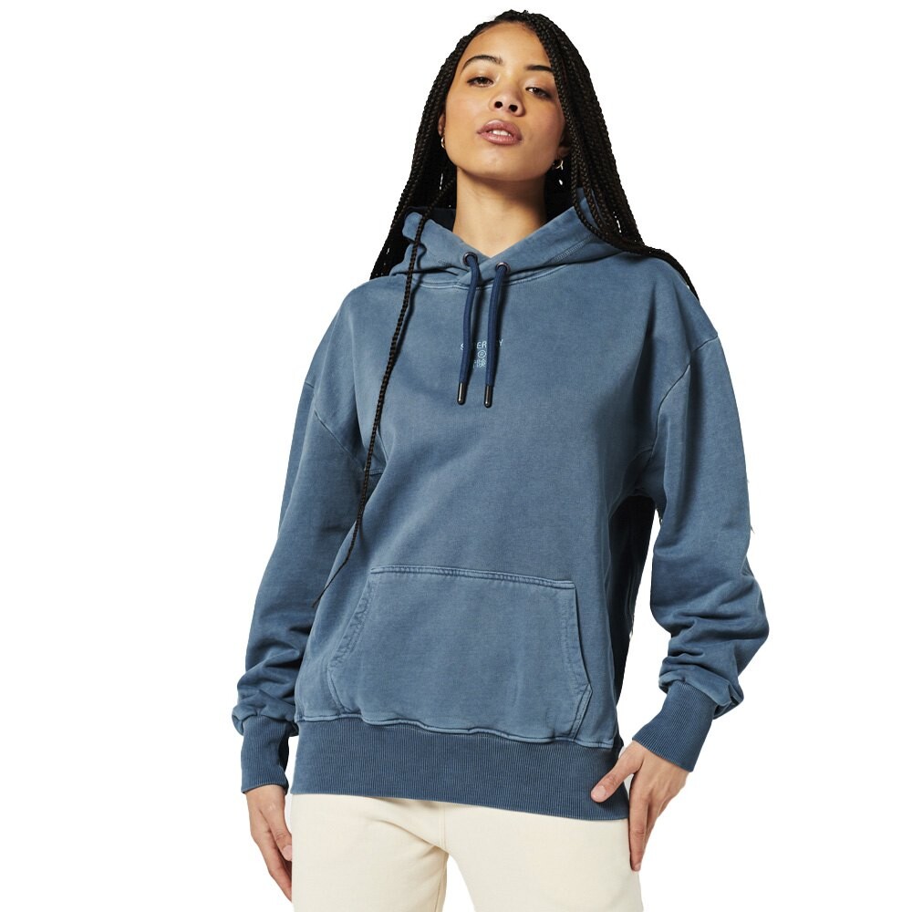 

Худи Superdry Code Cl Garment Dye Os, синий