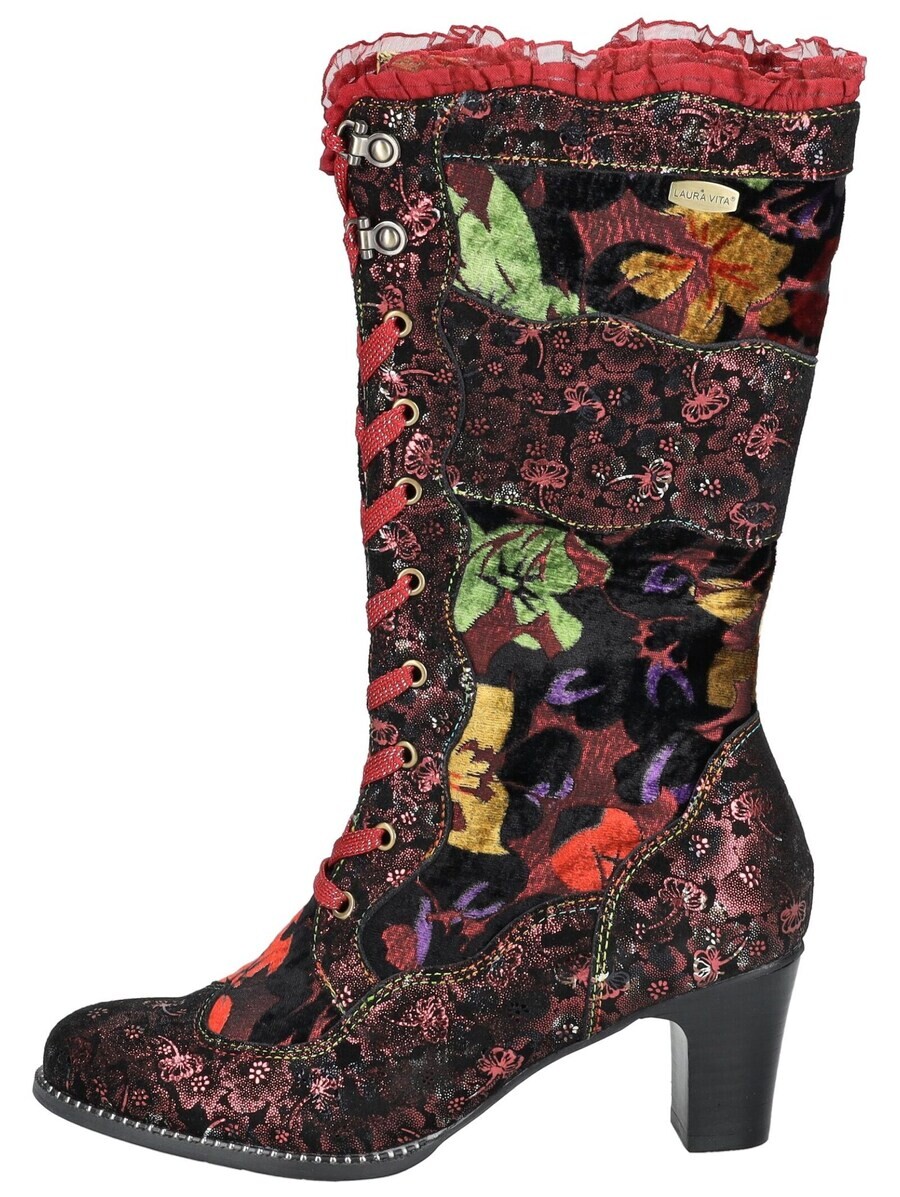 Ботинки на шнуровке Laura Vita Lace-Up Boots, красный — фото 2