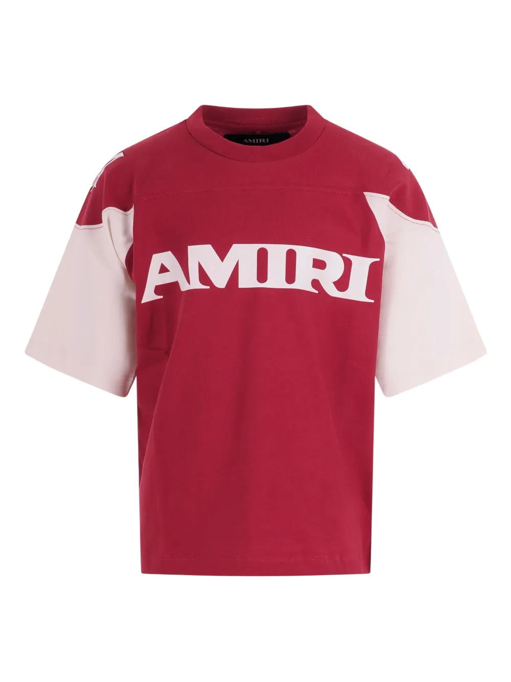

Футболка в технике колор-блок Amiri Kids, красный
