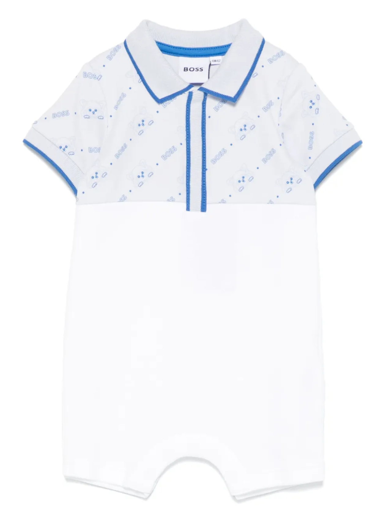 

Комбинезон с логотипом BOSS Kidswear, белый