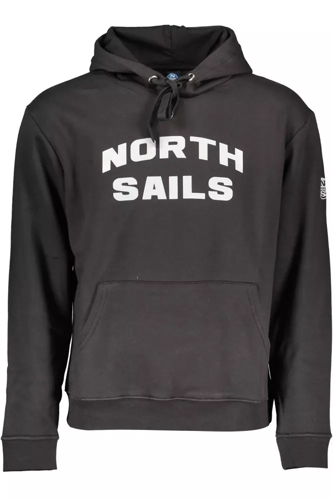 

Черный хлопковый мужской свитер North Sails