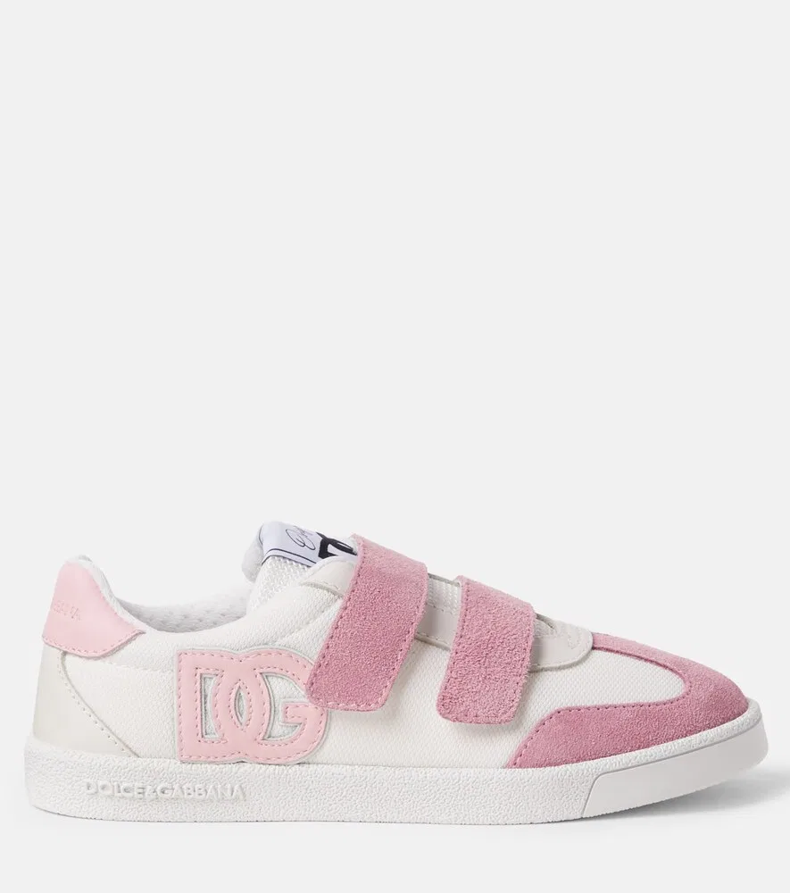 Кроссовки DG с замшевой отделкой Dolce&Gabbana Kids, белый — фото 3