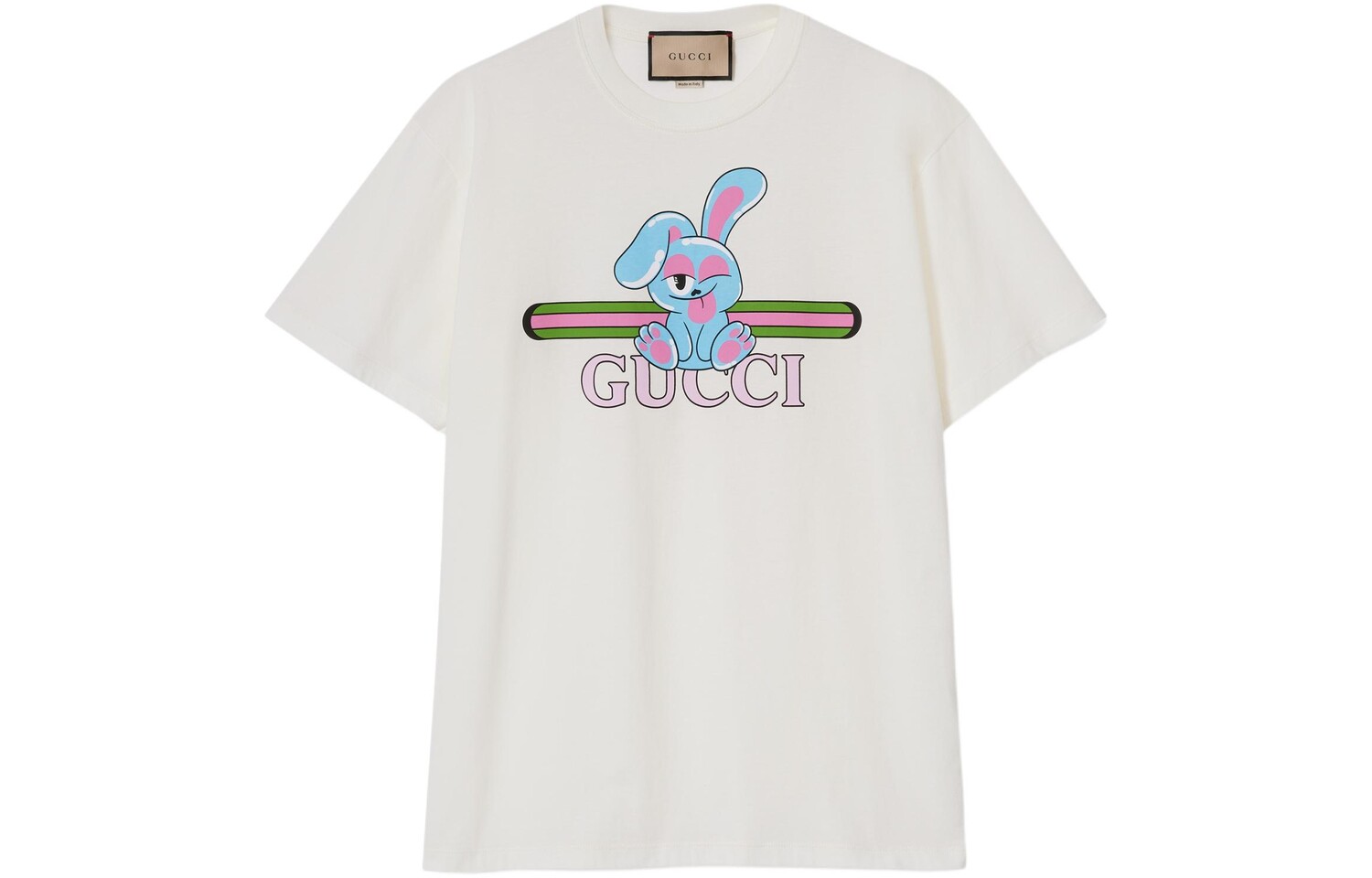 

Футболка женская Gucci с мультяшным принтом, белый