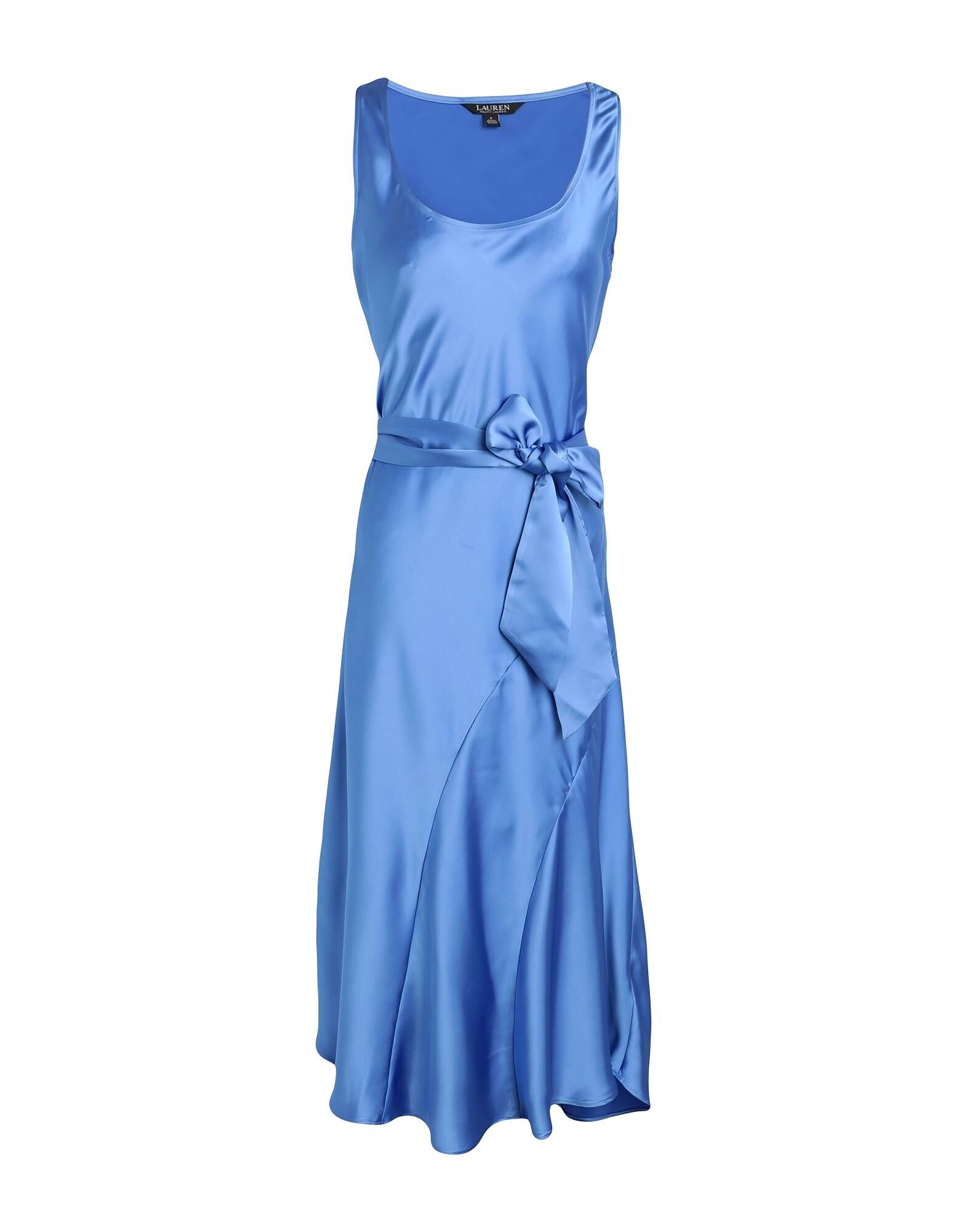 

Платье миди Sleeveless Charmeuse Dress Ralph Lauren, пастельно-голубой