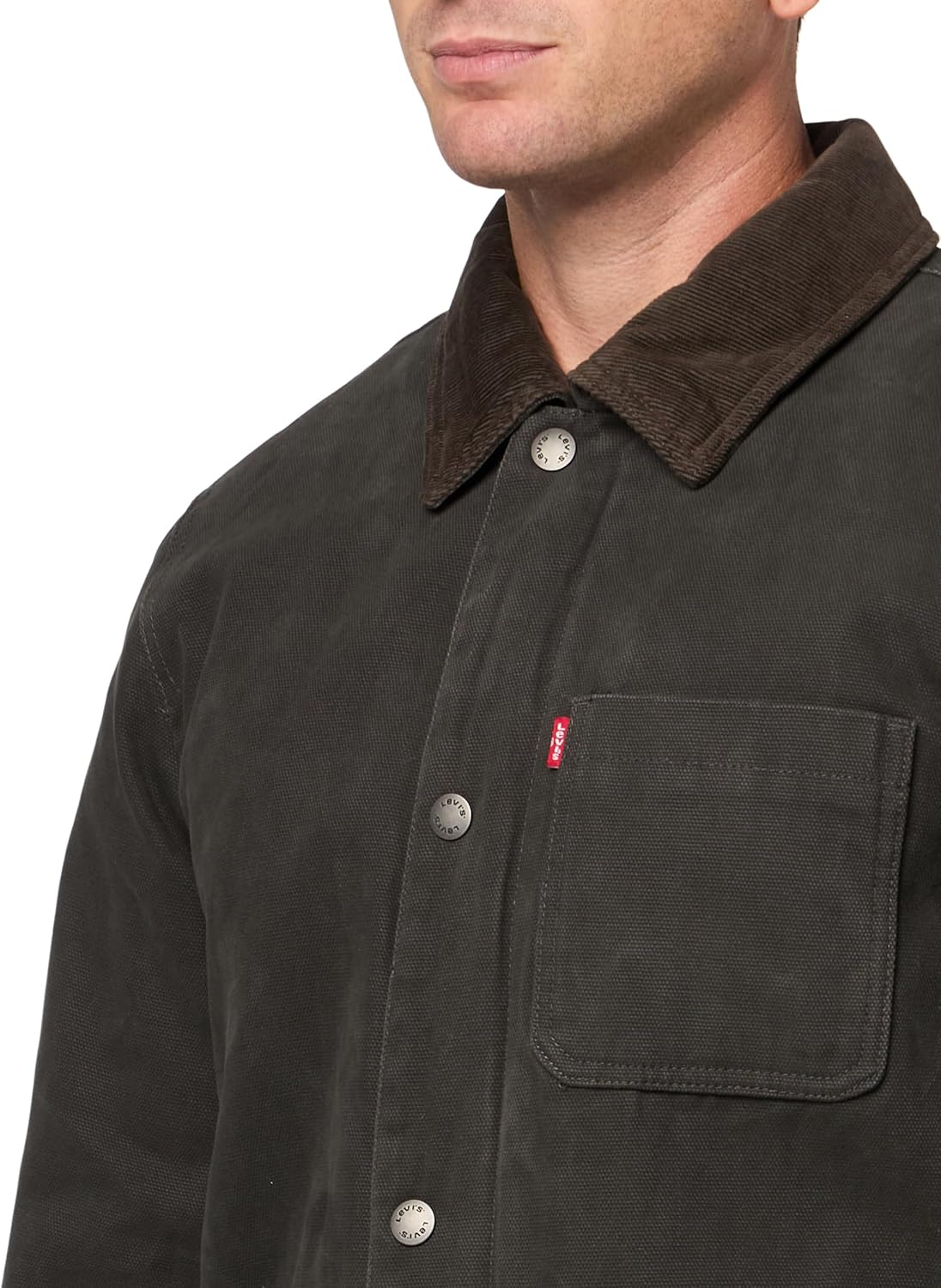 Мужское пальто Levi's из хлопчатобумажной ткани Levi's для работы, Olive — фото 3