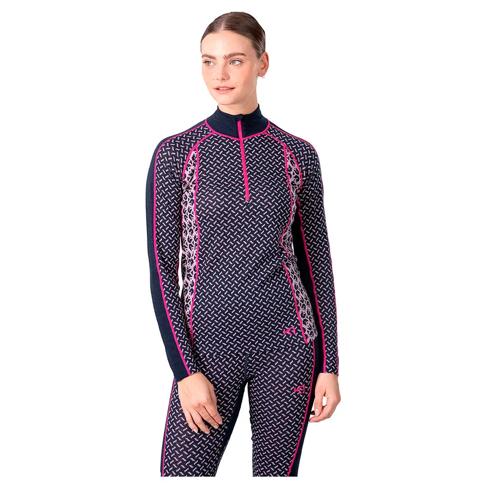 

Лонгслив Kari Traa Lekker half zip, синий