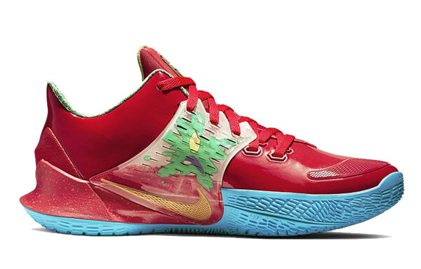 Кроссовки губка боб квадратные штаны x kyrie low 2 ep Nike, красный — фото 2