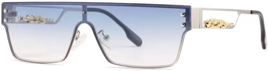 

Популярные модные солнцезащитные очки большого размера для мужчин и женщин, с крупной оправой, градиентные, прозрачные, цельные, UV400, SUN2760 Generic, 7