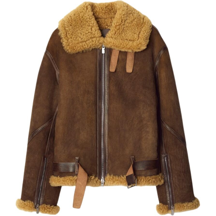 

Кожаная куртка мужская коричневый Burberry