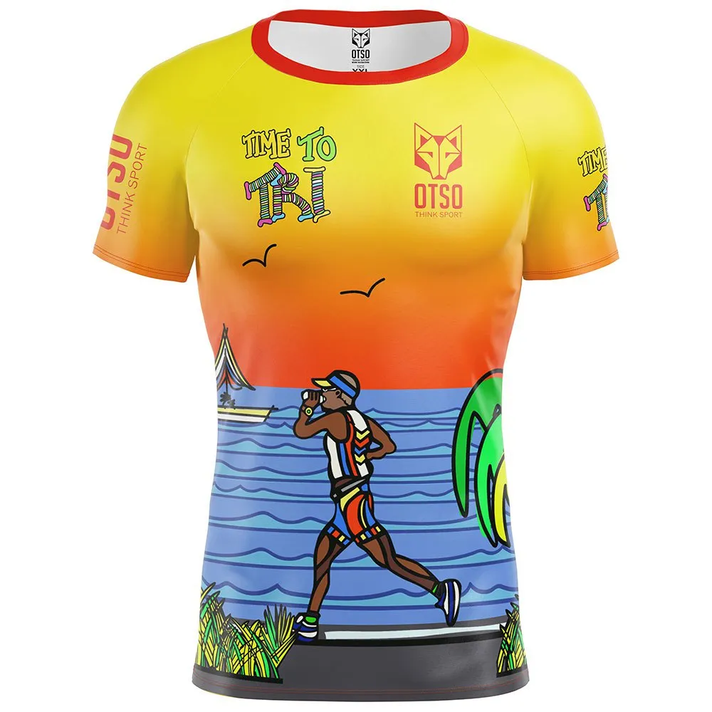 

Футболка Otso Time to Tri Run, разноцветный