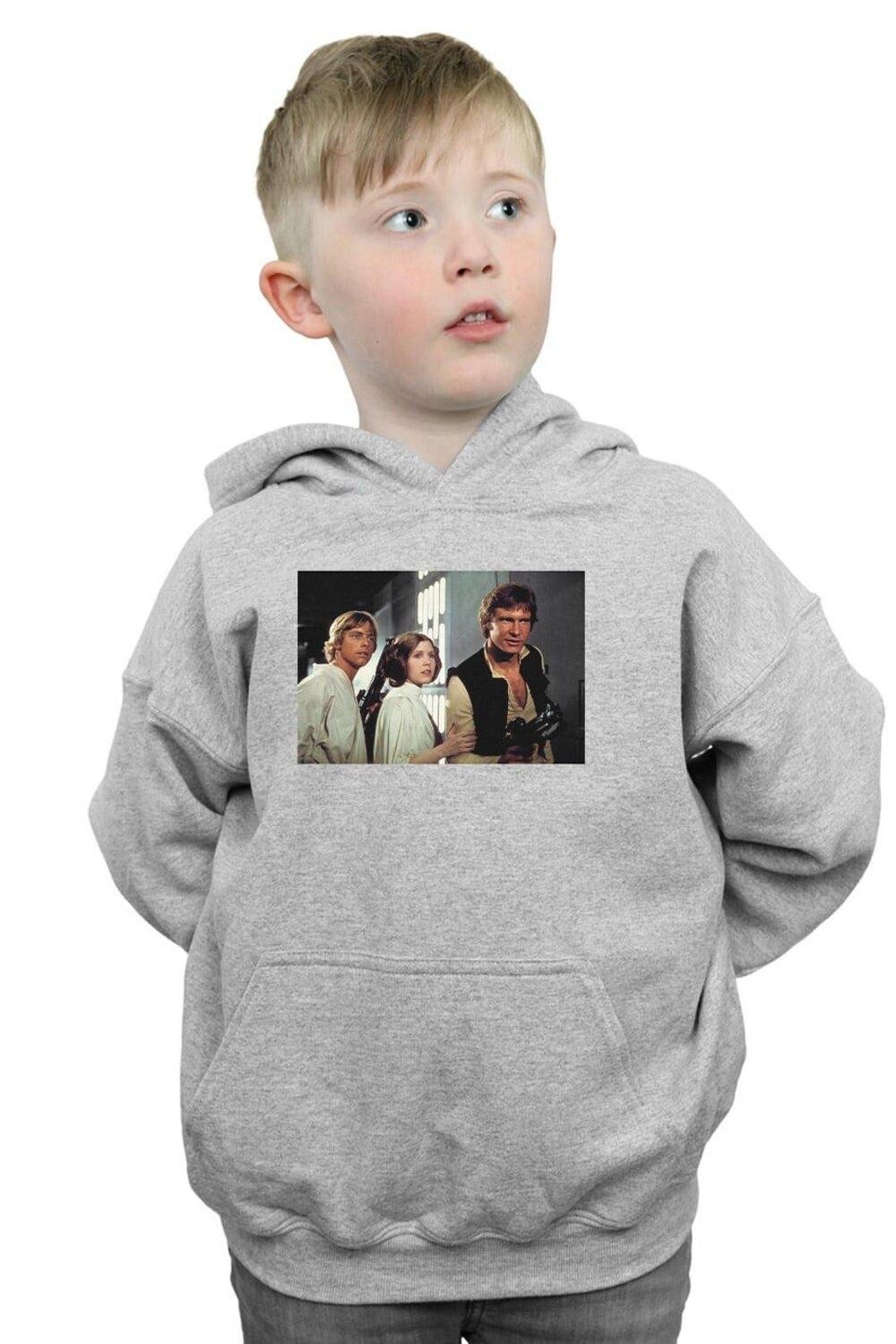 

Толстовка «Хан, Люк и Лея» Star Wars, серый