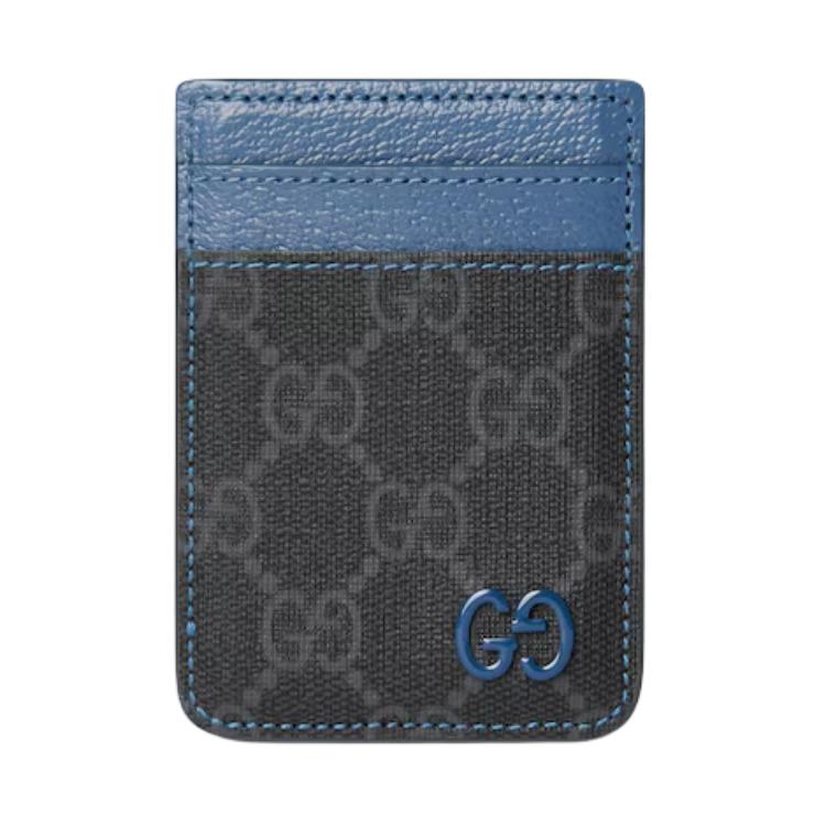 

GUCCI Верховный холщовый картхолдер унисекс синий и черный