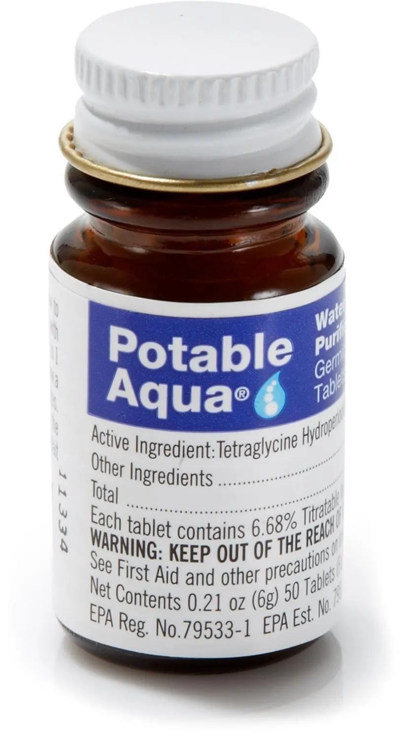

Йодные таблетки Potable Aqua, None