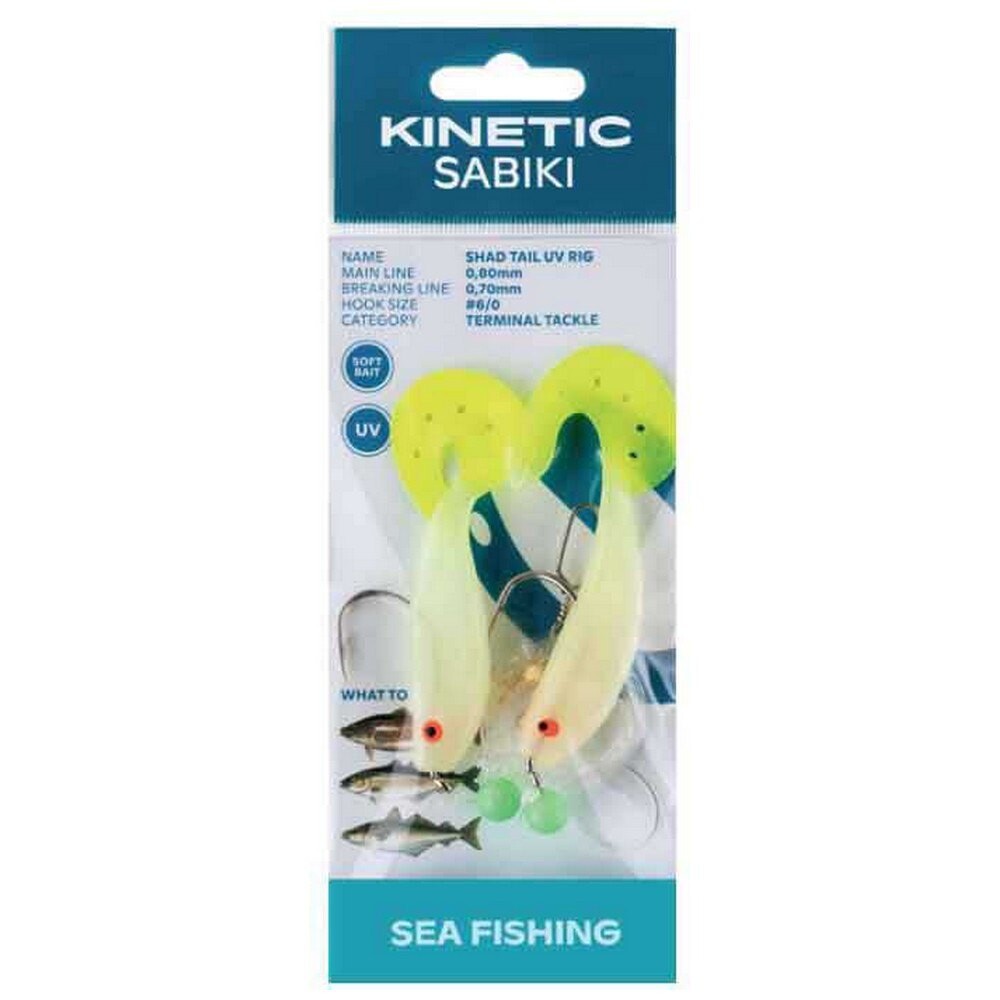 

Оснастки Kinetic Sabiki Shad Tail UV, прозрачный