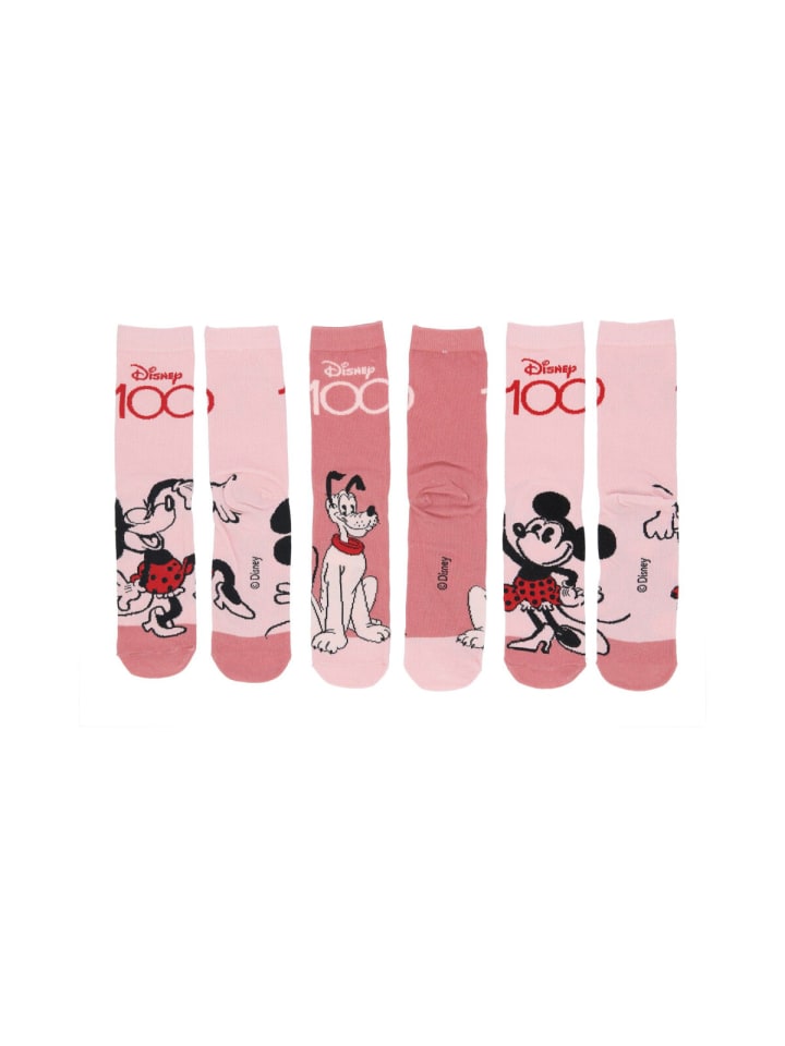 

Носки Disney Minnie Mouse Minnie Mouse Socken 3er Set – Niedliches Rosa-Design für kleine Fans, розовый