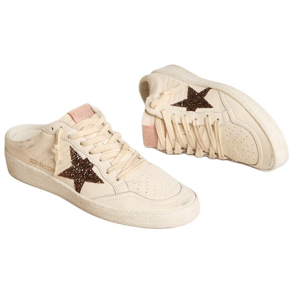 Бал Стар Закрытые Тапочки Женские Бежевый Golden Goose — фото 3