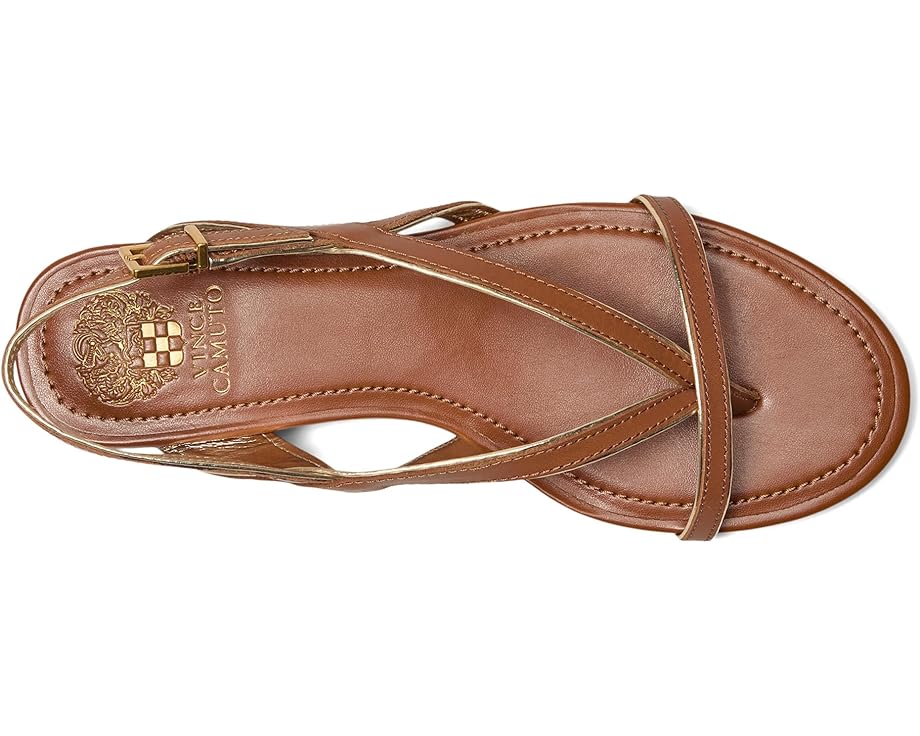Туфли Vince Camuto Melly Strappy Flat Sandals, цвет Caramello/Egyptian Gold — фото 2