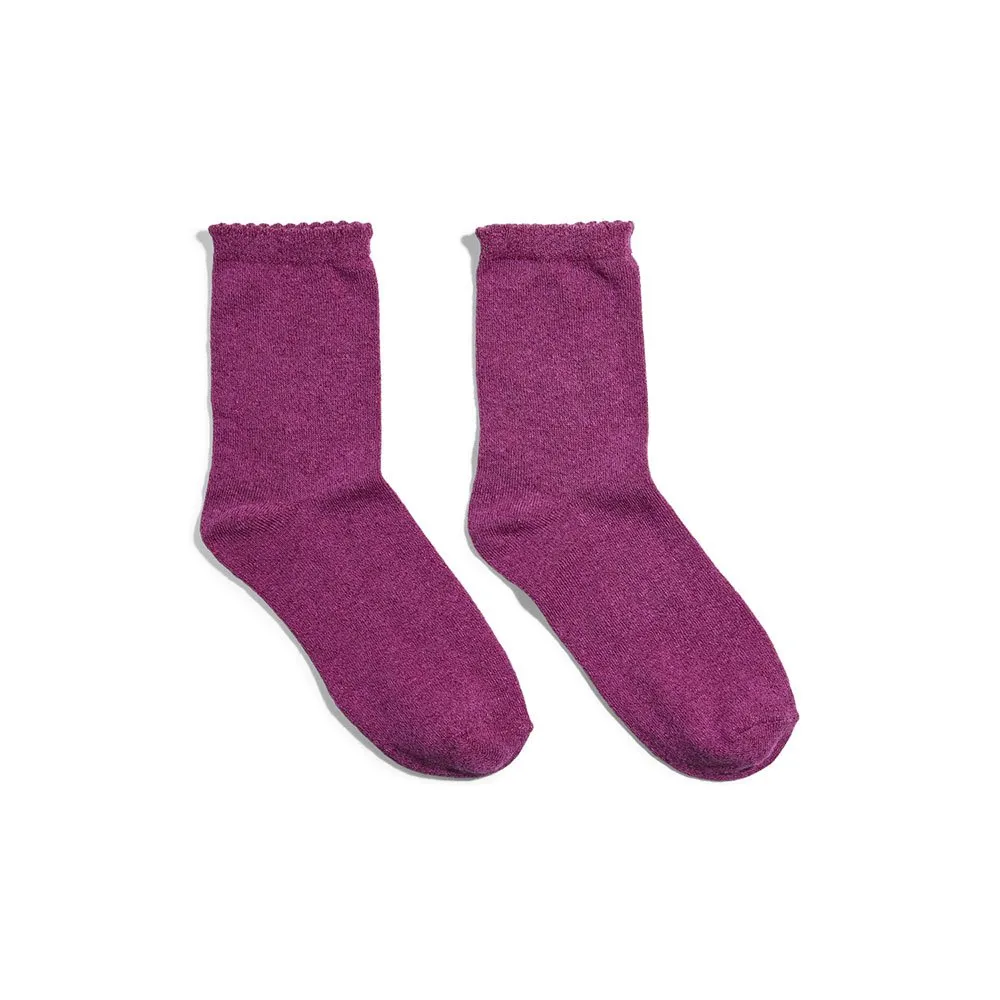 

Носки Pieces Sebby Glitter, фиолетовый