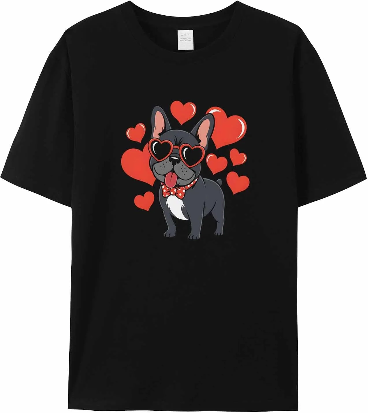

Мужская футболка Dog Red Love Heart с коротким рукавом jdudh