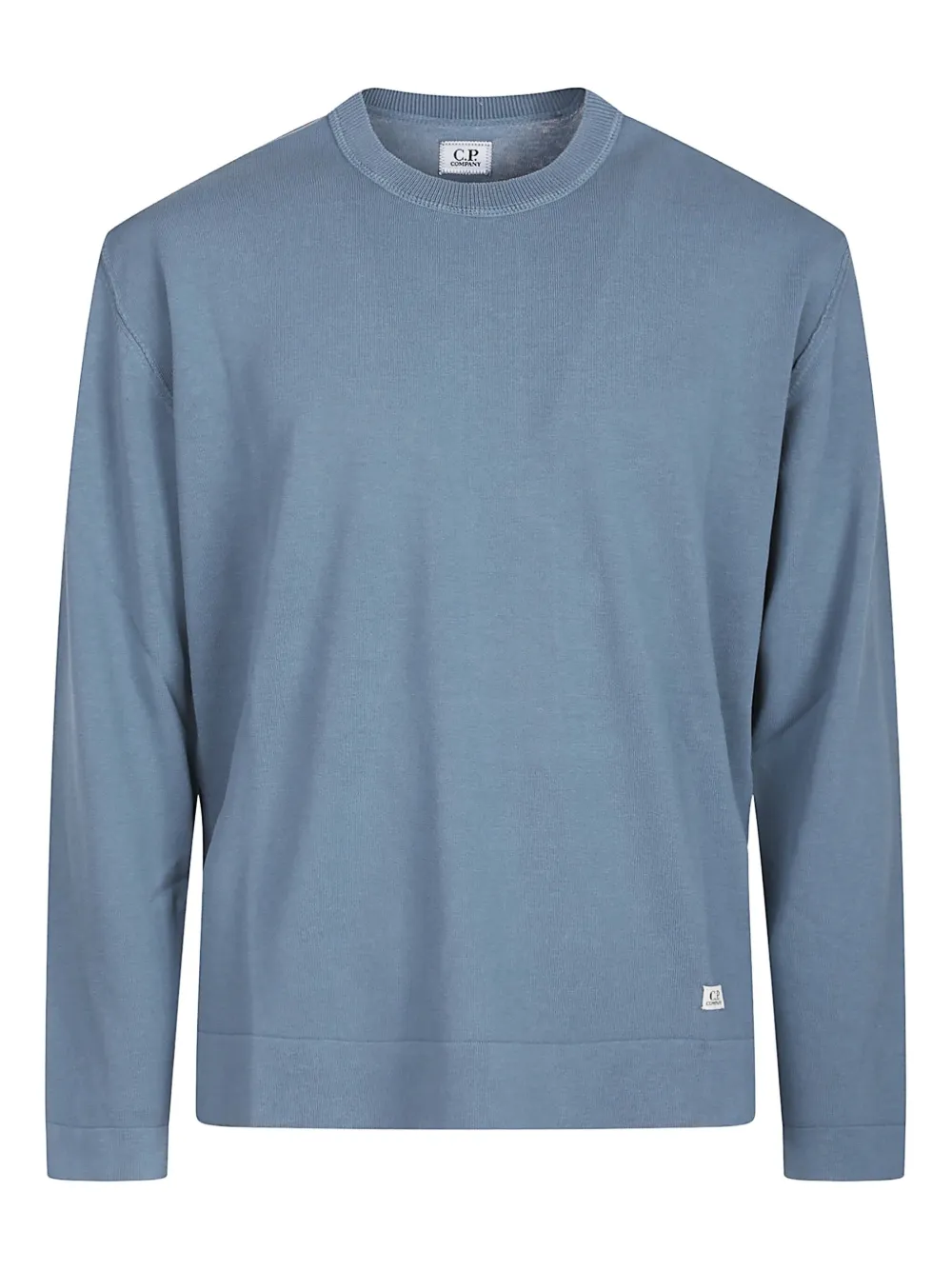 

Хлопковый джемпер с круглым вырезом C.P. Company, синий