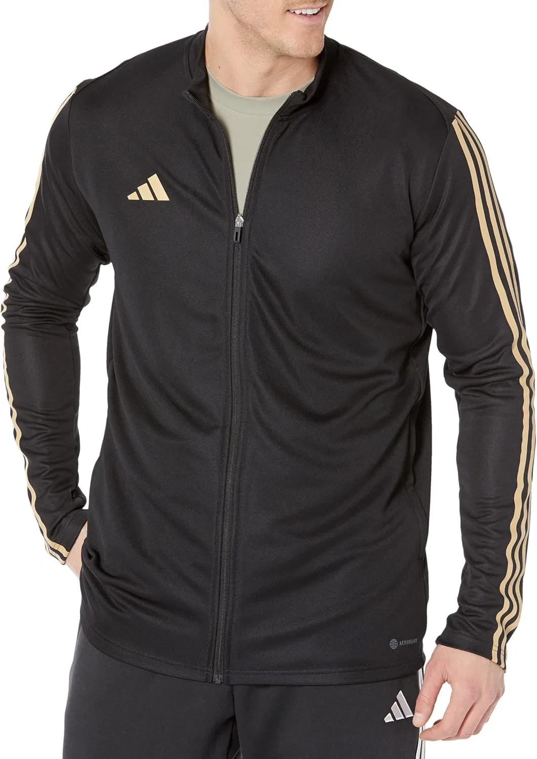 Тренировочная куртка adidas Tiro Reflective, Black/Reflective Gold