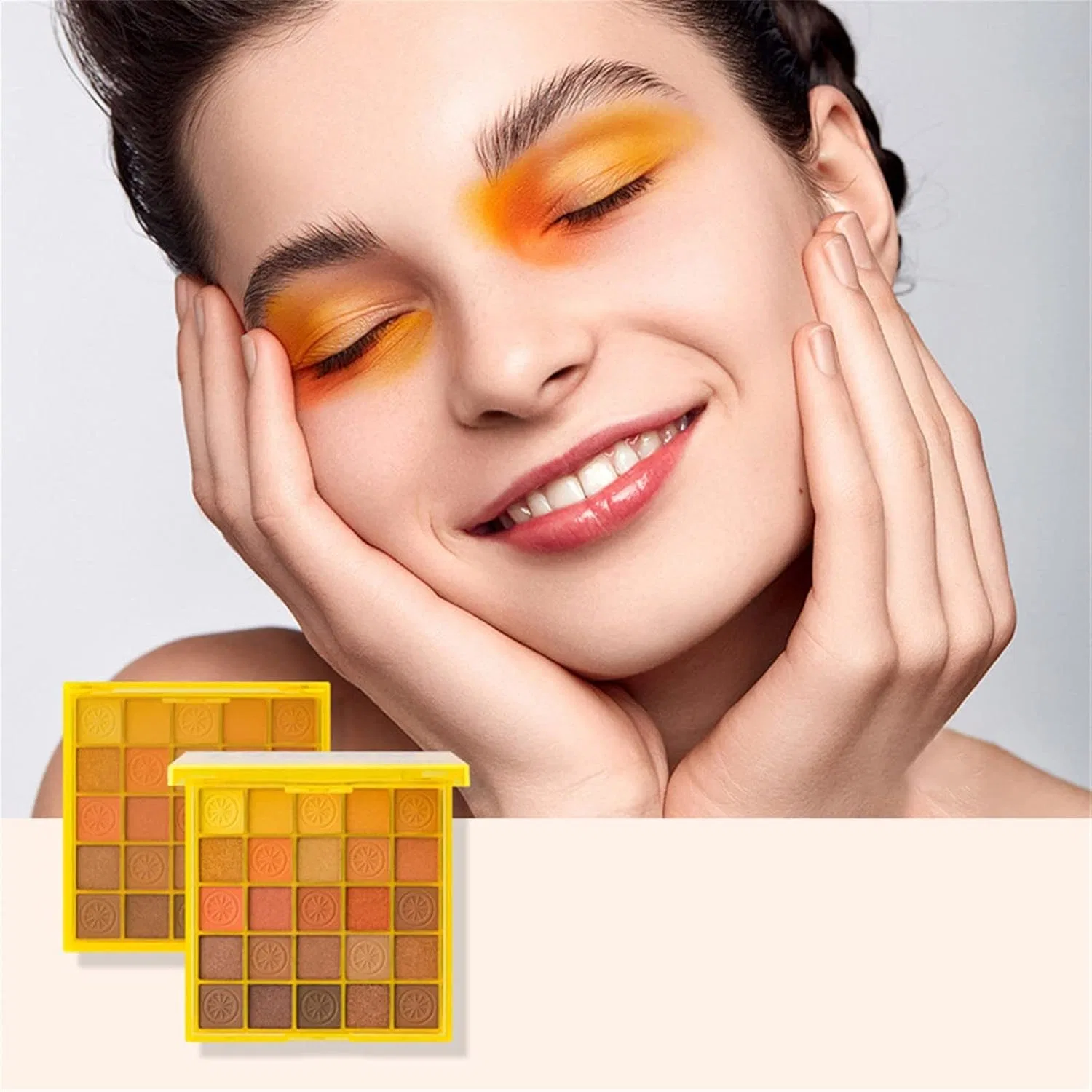 Тени для век Highly Tinted Eye Shadow Plate Generic 59 цветов розовый — фото 3