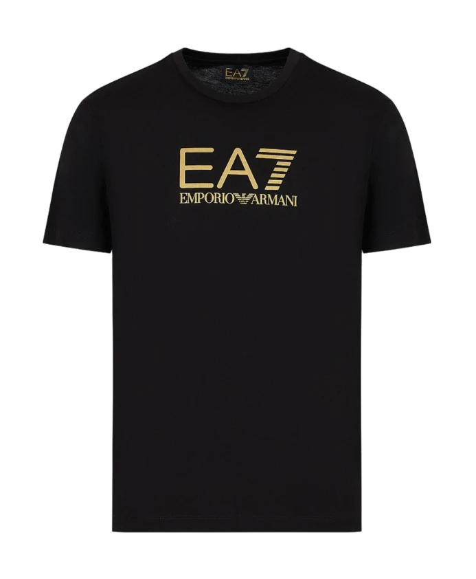 

Минималистичная футболка с короткими рукавами Emporio Armani Ea7, черный