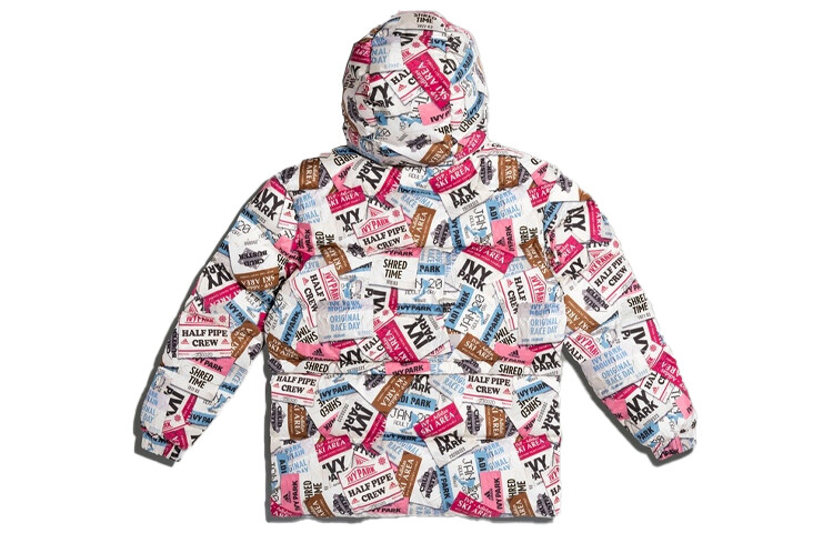 Пуховик унисекс многоцветный Adidas Originals, цвет Multicolor — фото 2