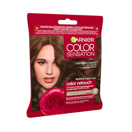 

Color Sensation Светло-каштановый оттенок для волос, краска для окрашивания без аммиака - 52 г Garnier