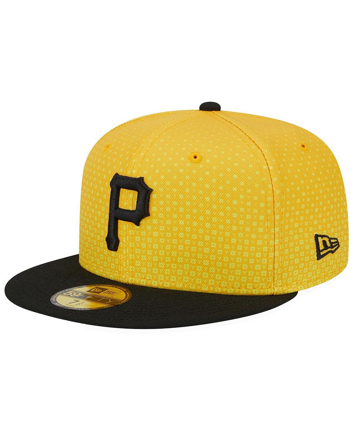 

Мужская золотисто-черная приталенная кепка Pittsburgh Pirates 2023 City Connect 59FIFTY New Era