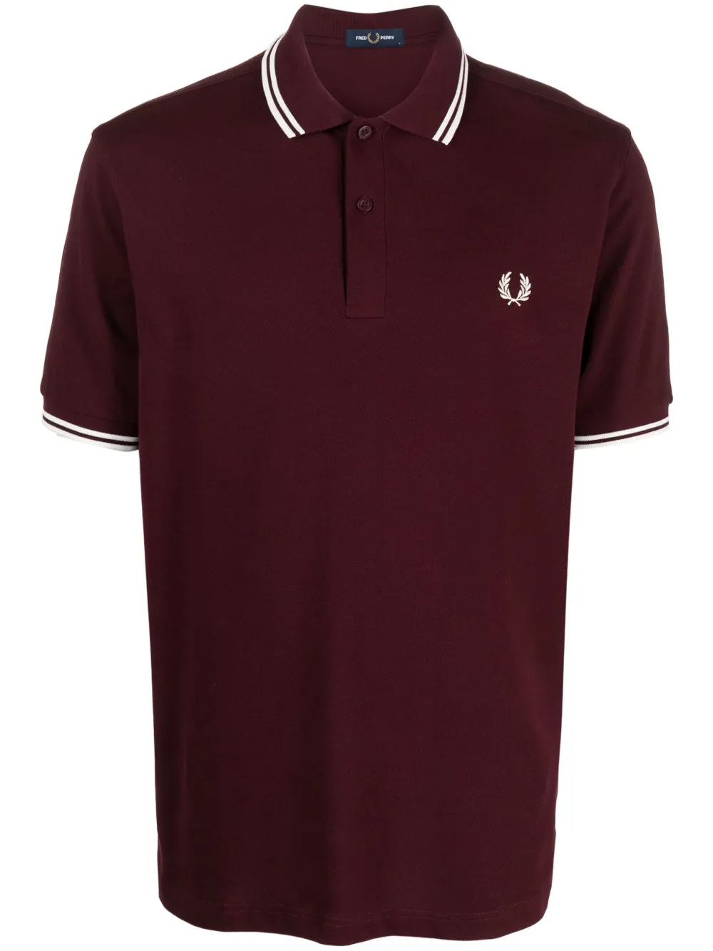 

Рубашка поло с вышитым логотипом Fred Perry, красный