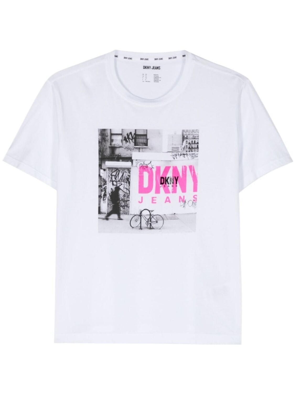 

DKNY футболка с фотопринтом, белый