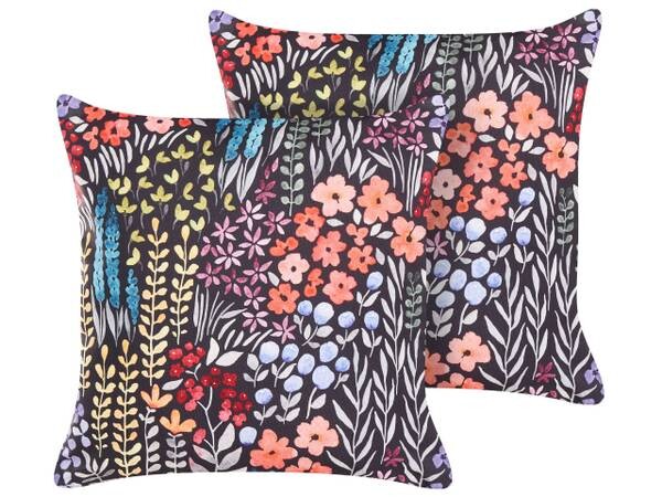 

Подушка Beliani 2 шт CASTELARO, 45x45x45 см цвет schwarz/multicolor