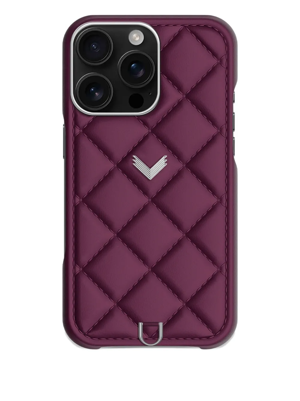 

Стеганый чехол-цепочка для iPhone 16 Pro Max Velante, фиолетовый