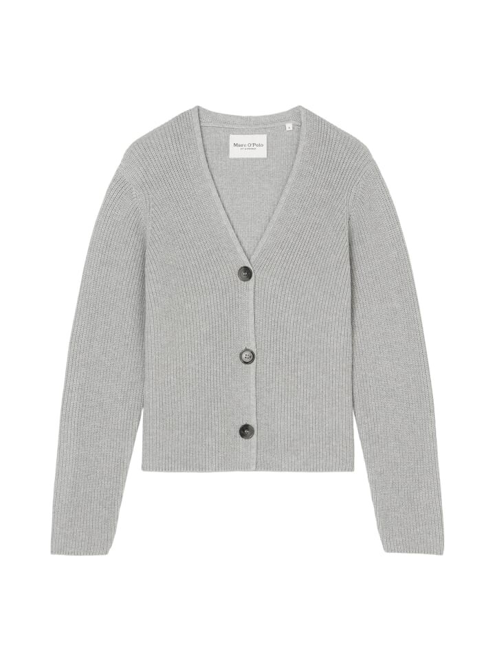 

Кардиган Marc O'Polo V-Neck-Cardigan relaxed, цвет mid stone melange