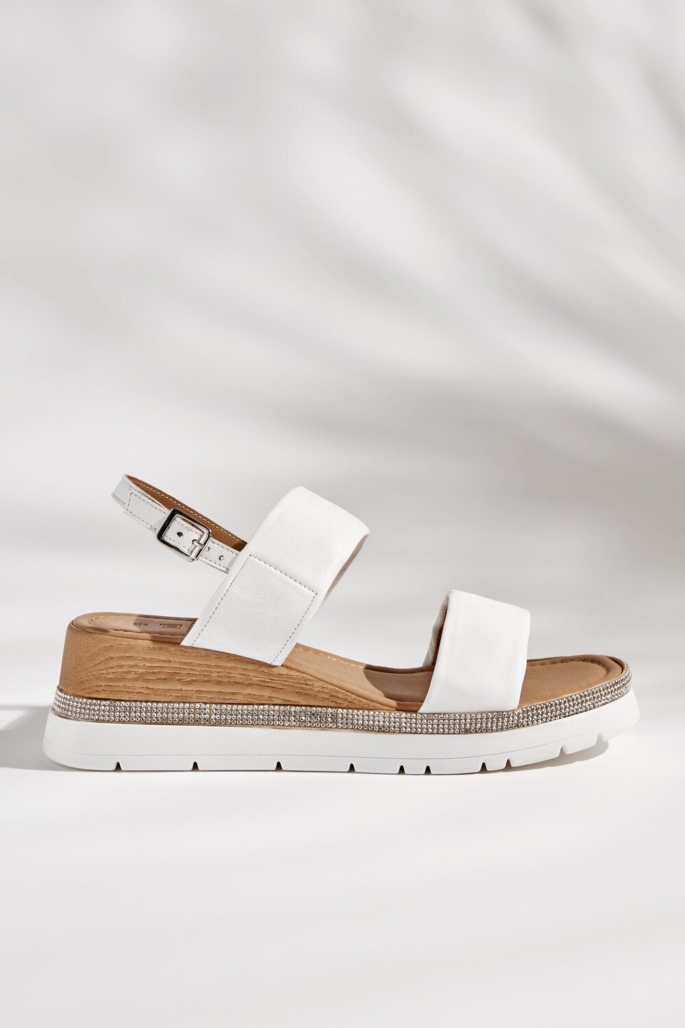 Кожаные спортивные туфли на танкетке Forever Comfort Next, белый — фото 3