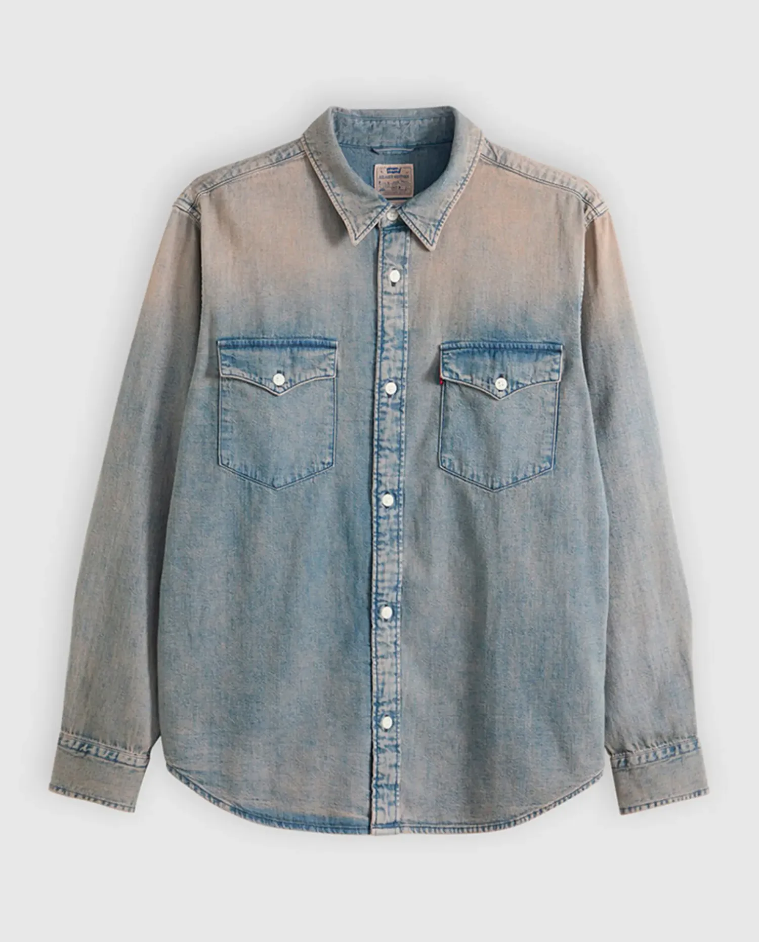 Рубашка мужская джинсовая с длинными рукавами Levi's, светло-голубой — фото 3