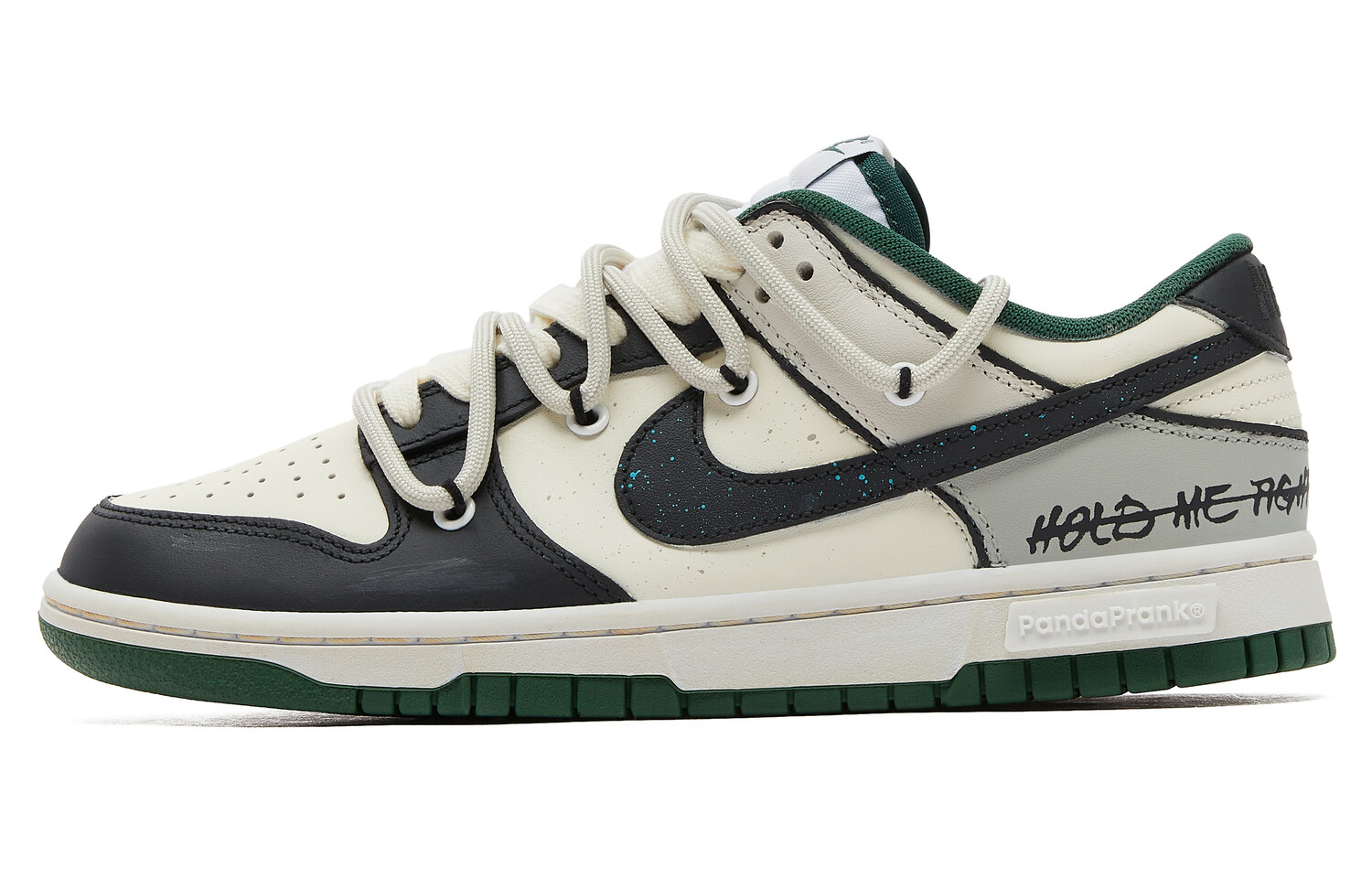 

Кроссовки Nike Dunk Skateboarding Shoes Unisex Low-top White/Black/Green, зеленый