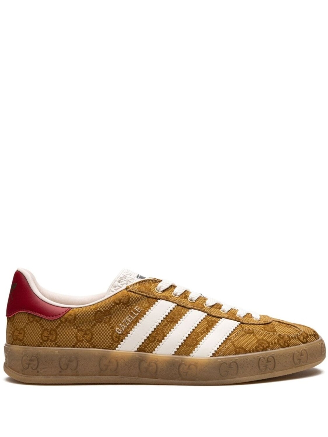 

Adidas кеды Gazelle из коллаборации с Gucci, нейтральный цвет