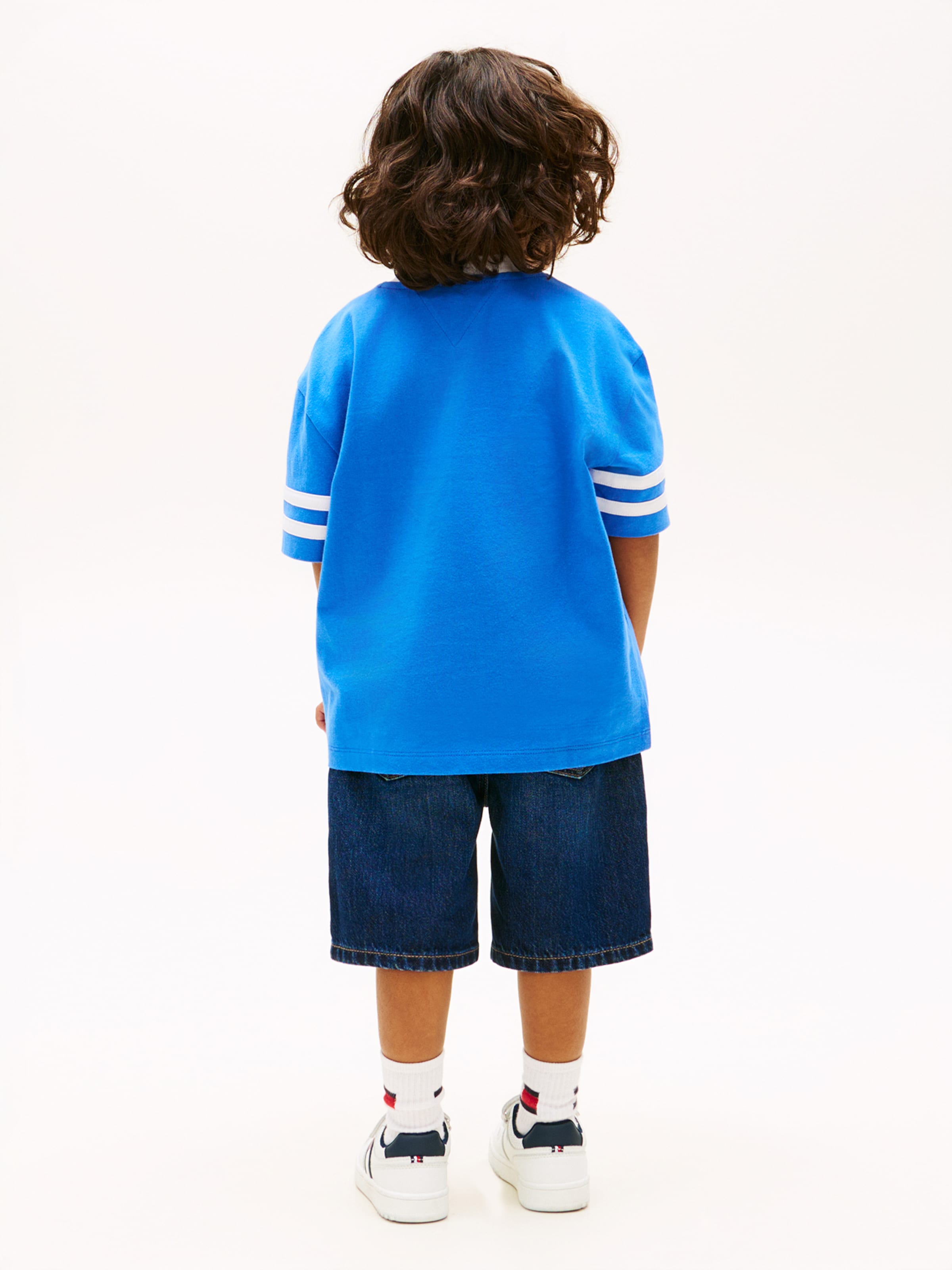 TOMMY HILFIGER Футболка 'TAKE IT EASY' в цвете Azure — фото 3