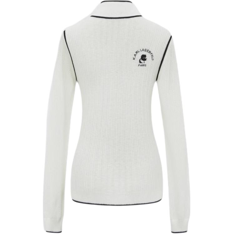 

KARL LAGERFELD / Karl Lagerfeld Jeans Карл Лагерфельд Вязаный свитер женский белый