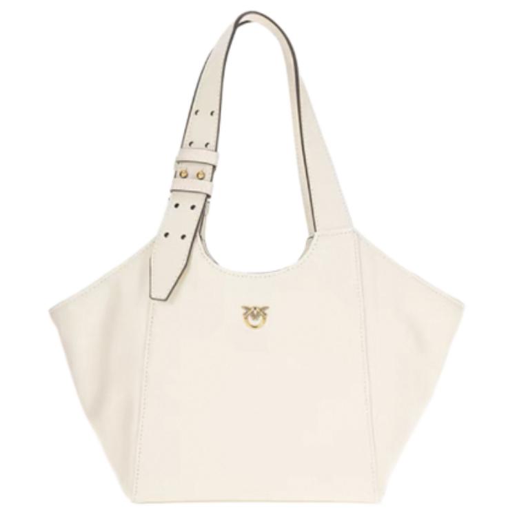 

PINKO Сумка через плечо женская из коровьей кожи белая