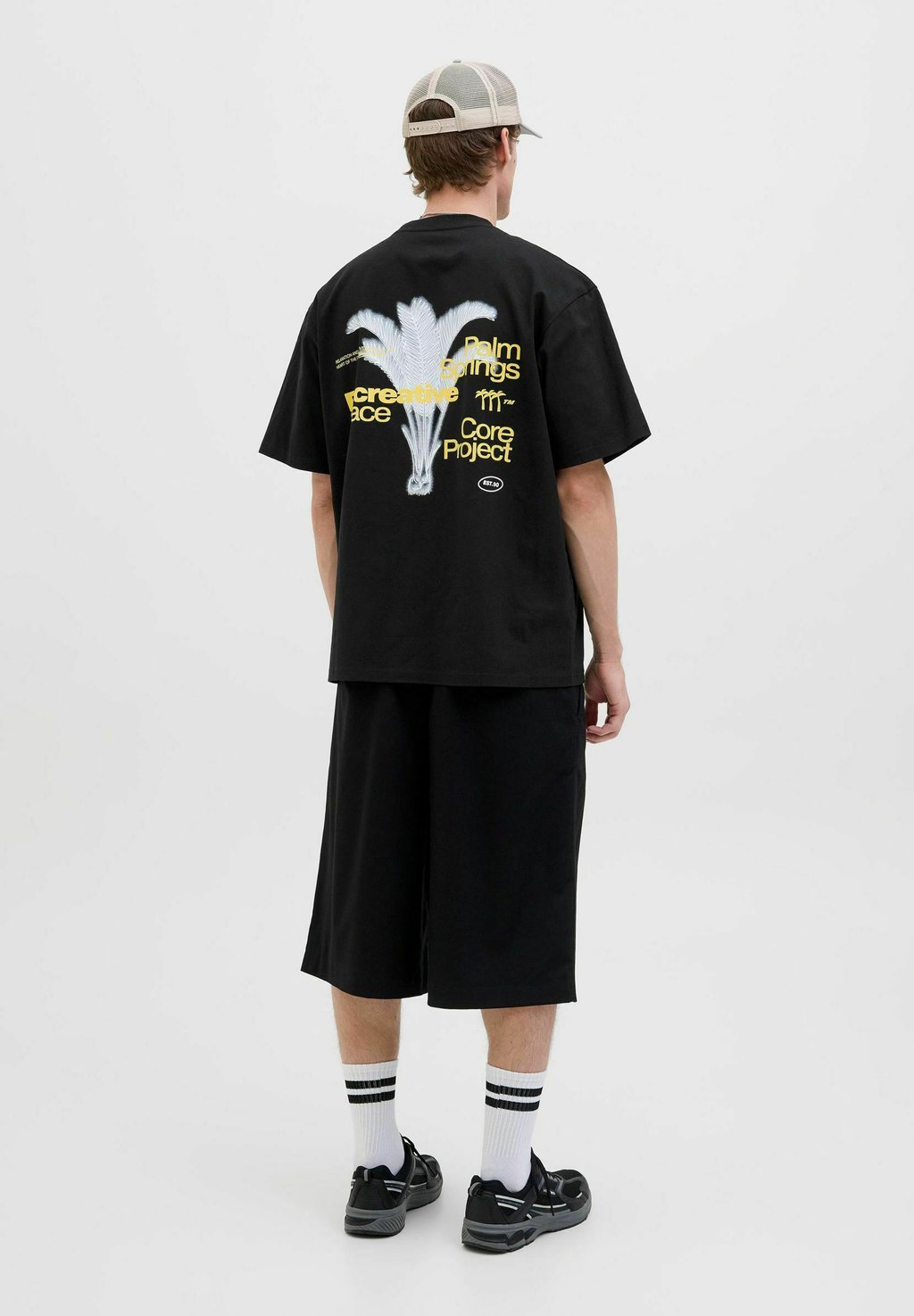 

Футболка с принтом JCORETREAT TEXT BACK CREW NECK Jack & Jones, черный