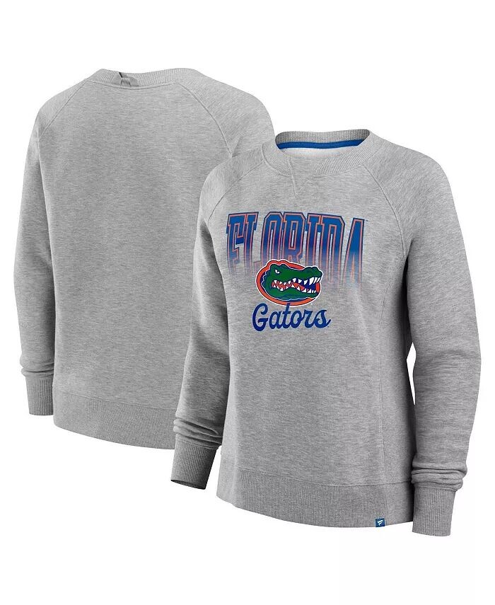 

Женская флисовая толстовка Heather Gray Florida Gators Training Camp Hit Hard Fanatics