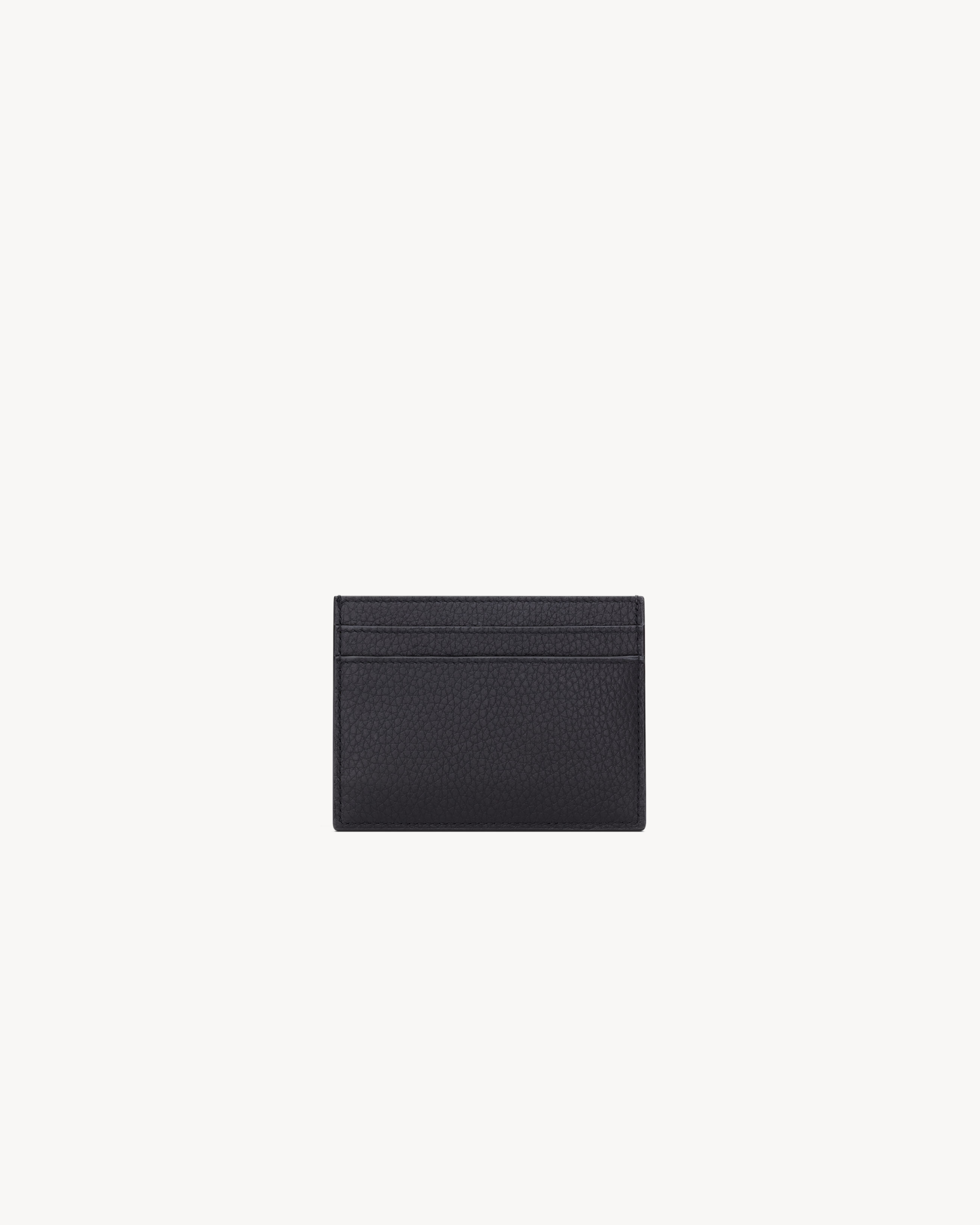 Визитница TINY CASSANDRE из зернистой кожи Saint Laurent, синий — фото 2